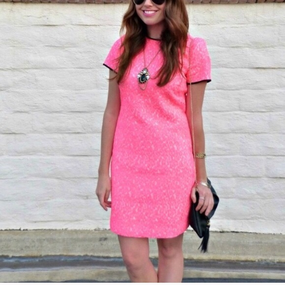 Banana Republic Dresses & Skirts - Banana Republic bright pink animal print dress 8